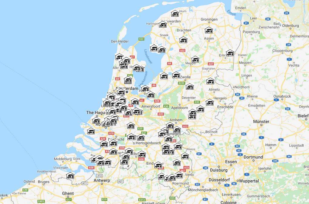 Alle camperstallingen in Nederland