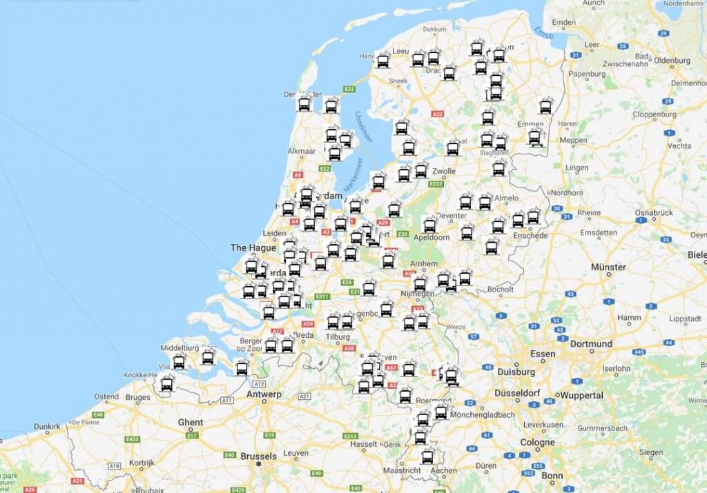 Alle Nederlandse wasplaatsen voor de camper