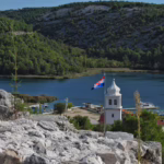 Skradin vanaf het kasteel